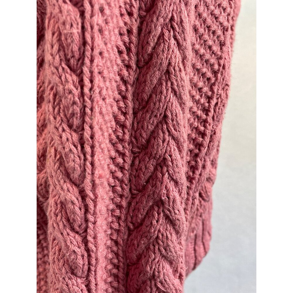 Vintage 80s 90s Melbourne Country Sweater Womens M Pink V Neck Floral - Picture 6 of 12
